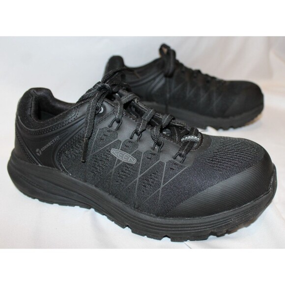 KEEN UTILITY WOMEN'S SIZE 7.5M VISTA ENERGY CARBON TOE WORK SHOES BLACK NIB - Picture 2 of 7